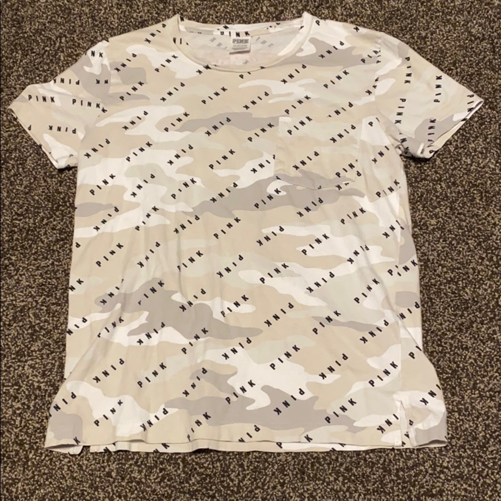 Pink Victoria’s Secret camo shirt